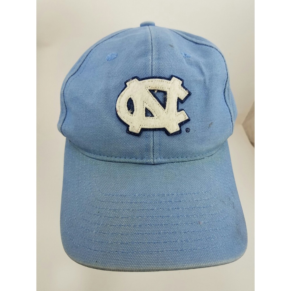 Nike Worn Faded North Carolina Tar heels Baseball Cap Hat Carolina Blue White
